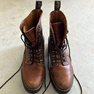 Dr. Martens Airwair Brown Platform Size 8